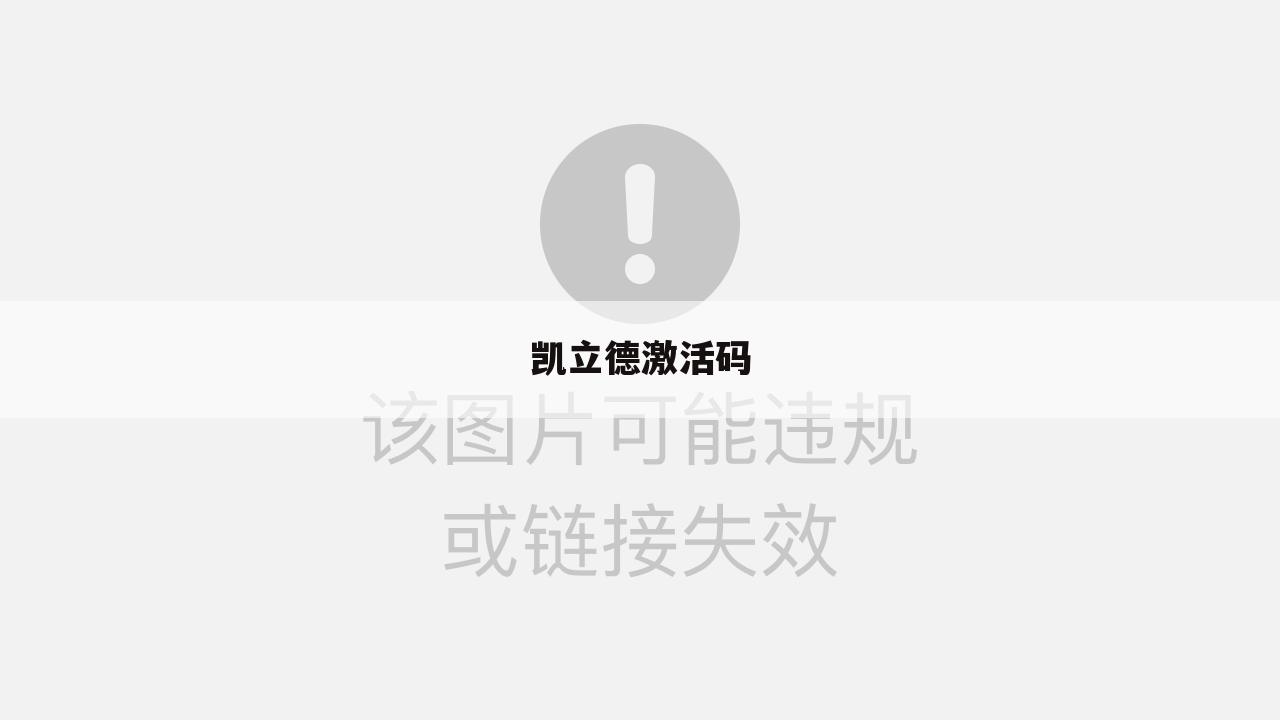 凯立德激活码