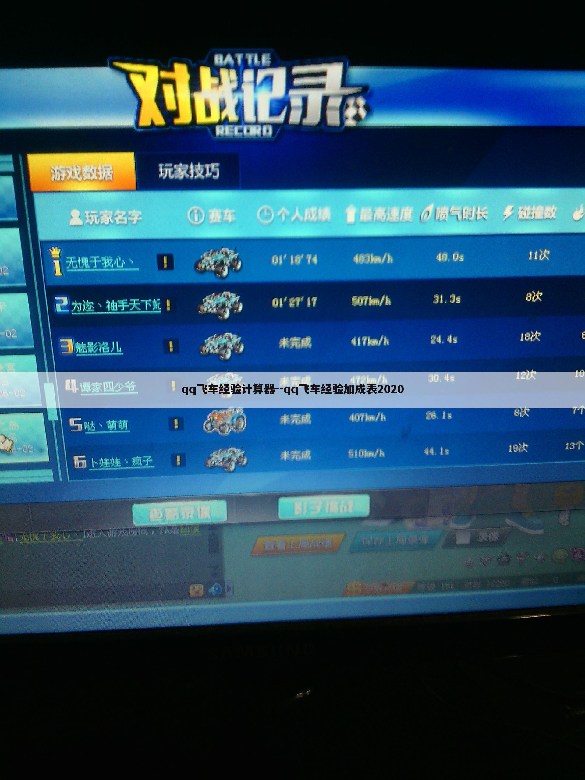 qq飞车经验计算器--qq飞车经验加成表2020