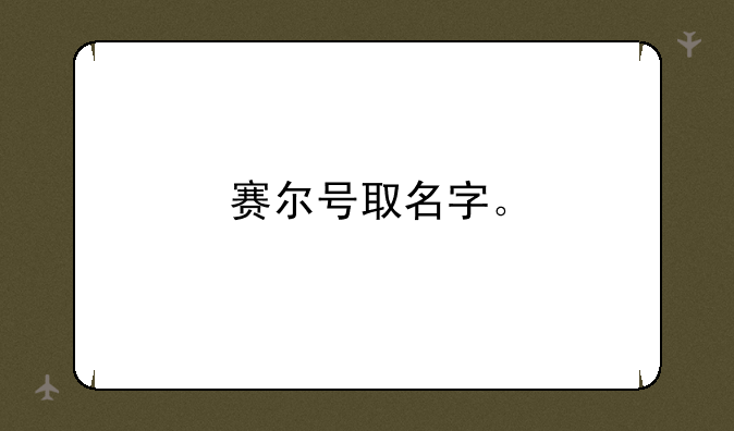 赛尔号取名字。