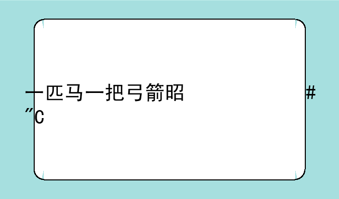 一匹马一把弓箭是什么成语