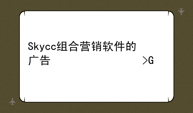 Skycc组合营销软件的广告信息发布