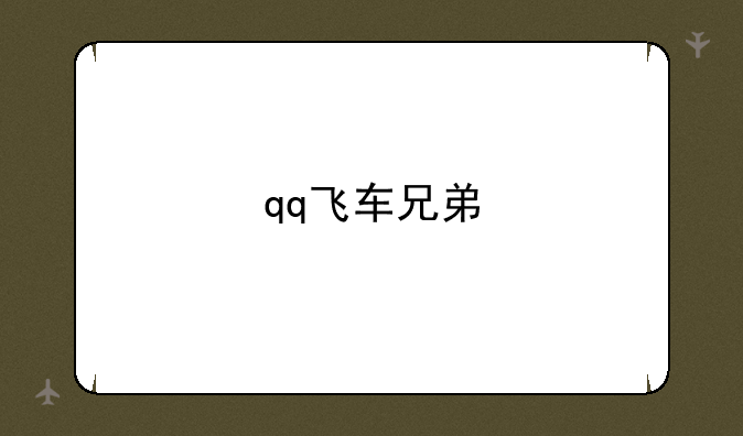 qq飞车兄弟