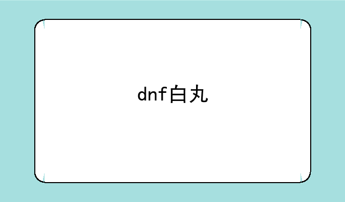 dnf白丸