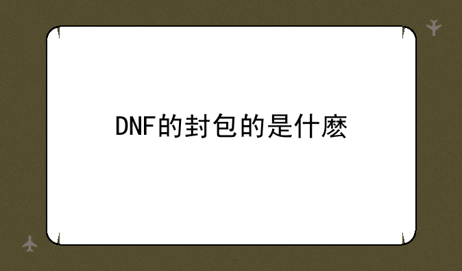 DNF的封包的是什麽