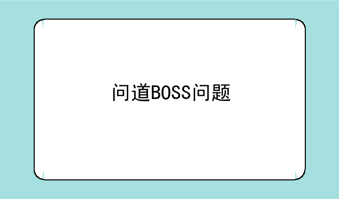 问道BOSS问题
