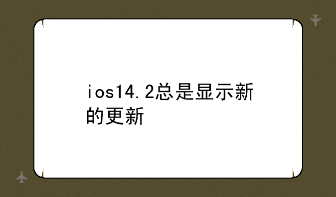 ios14.2总是显示新的更新